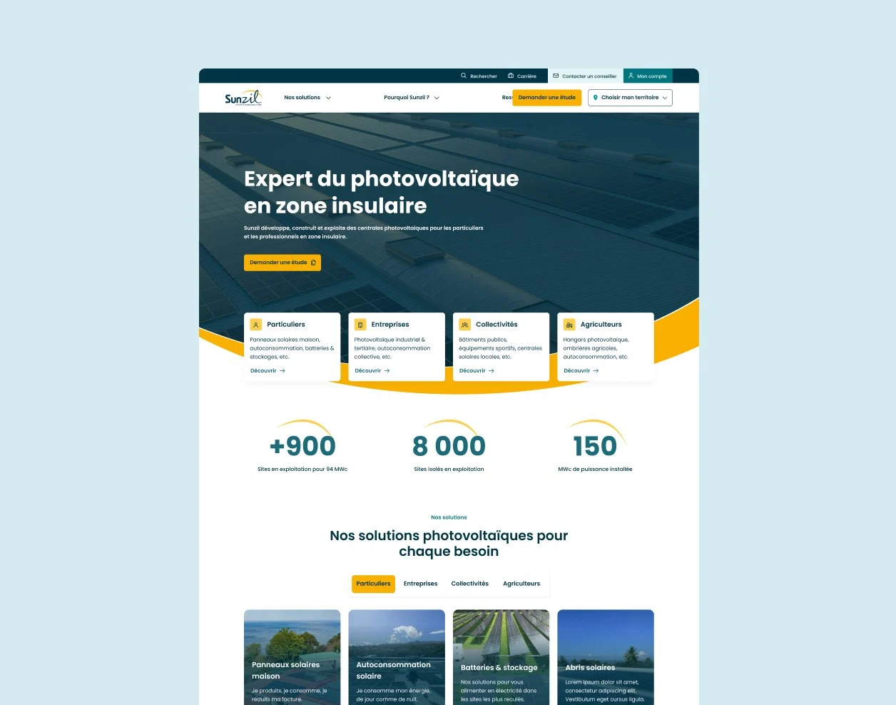 Visuel principal du projet Sunzil